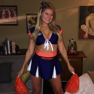 HAND MADE CUSTOM Chicago Bears Cheerleader Uniform